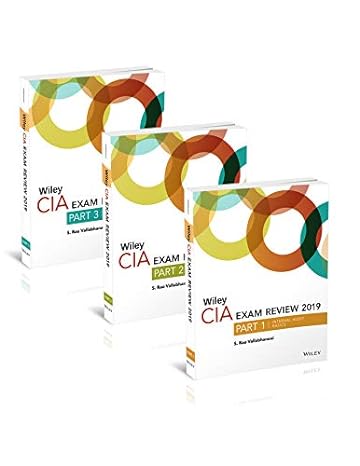 wiley cia exam review 2019 complete set 1st edition s. rao vallabhaneni 1119525098, 978-1119525097