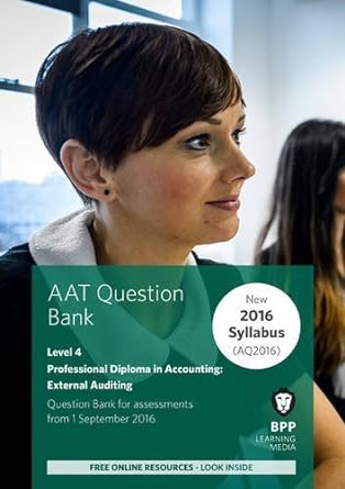aat external auditing question bank 1st edition bpp learning media 1472748603, 978-1472748607
