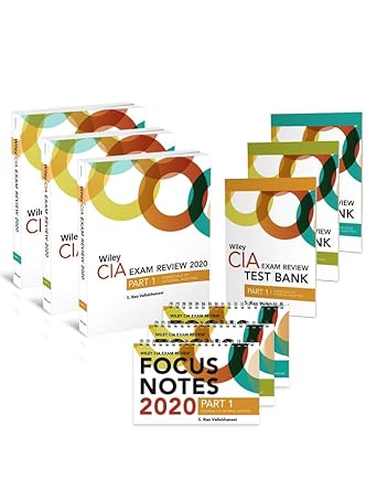 wiley cia exam review 2020 focus notes + test bank complete set 1st edition wiley 111967865x, 978-1119678656