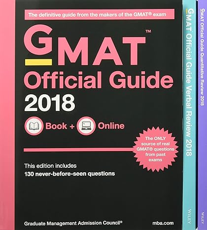 gmat official guide 2018 bundle books + online 2nd edition gmac 1119396174, 978-1119396178