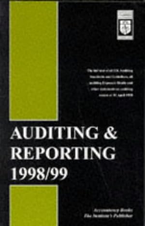 auditing and reporting 1998/99 1st edition  1853558974, 978-1853558979