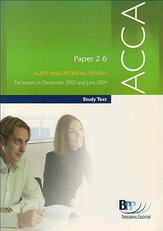 acca paper 2 6 audit and internal review 1st edition association of chartered certified accountants