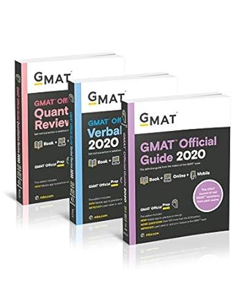 gmat official guide 2020 bundle 3 books + online question bank 1st edition gmac 1119576156, 978-1119576150