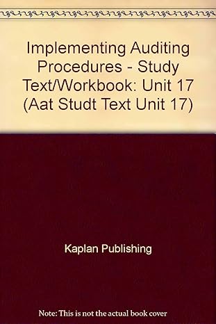 implementing auditing procedures study text/workbook 1st edition  1847103294, 978-1847103291