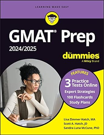gmat prep 2024/2025 for dummies with online practice 11th edition lisa zimmer hatch ,scott a. hatch ,sandra
