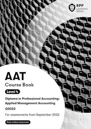 aat applied management accounting course book 1st edition  1509743928, 978-1509743926