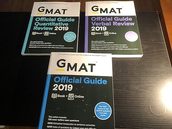 gmat official guide 2019 bundle books + online 1st edition gmac 1119507723, 978-1119507727