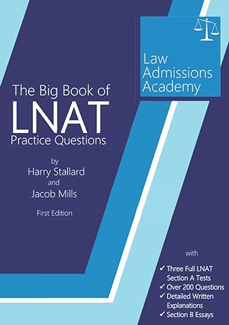 the big book of lnat practice questions 1st edition mr harry andrew stallard ,mr jacob harry mills