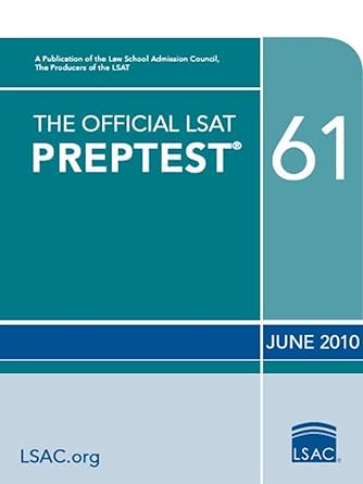 the official lsat preptest 61 1st edition law school admission council 0982148771, 978-0982148778