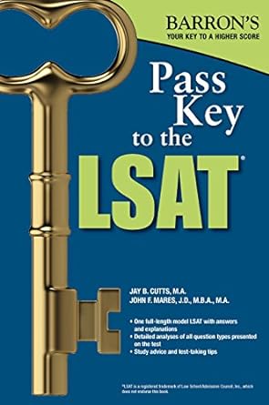 pass key to the lsat 1st edition jay b. cutts m.a. ,john f. mares j.d. m.b.a. m.a. 1438002580, 978-1438002583