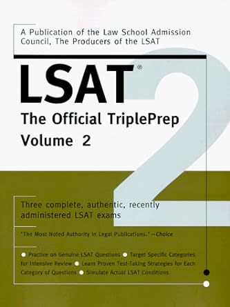 lsat triple prep volume 2 1st edition law school administration council 0553066420, 978-0553066425