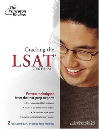 cracking the lsat 2006 1st edition princeton review 037576478x, 978-0375764783