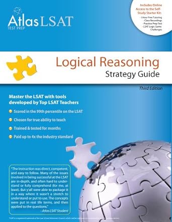 atlas lsat logical reasoning strategy guide 2nd edition atlas lsat prep 098405491x, 978-0984054916