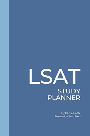 lsat study planner 1st edition carrie bach 979-8543218730