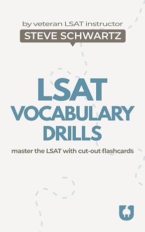 lsat vocabulary drills 1st edition steve schwartz 979-8391630579