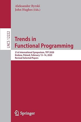 trends in functional programming 21st international symposium tfp 2020 krakow poland february 13 14 2020 1st