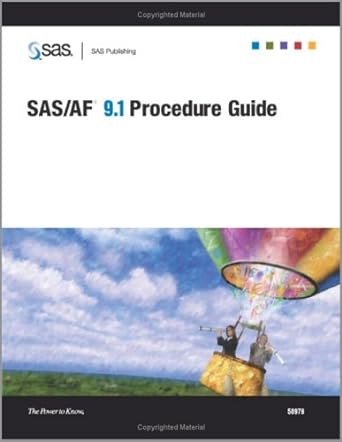 sas/af 9 1 procedure guide 1st edition inc sas institute ,sas institute 159047225x, 978-1590472255