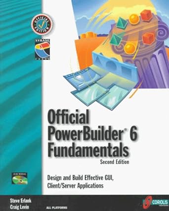 official powerbuilder 6 fundamentals 2nd edition steve erlank ,craig levin 1850329176, 978-1850329176