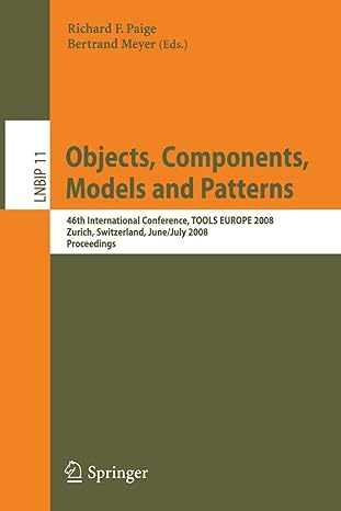 objects components models and patterns 46th international conference tools europe 2008 zurich switzerland