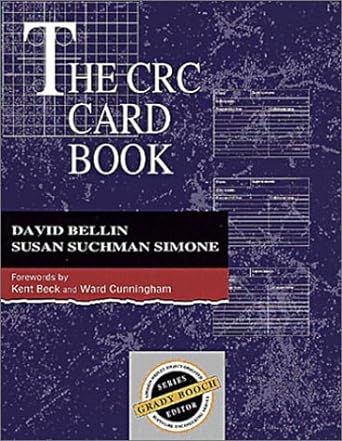 the crc card book 1st edition david bellin ,susan suchman simone 0201895358, 978-0201895353
