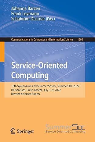 service oriented computing th symposium and summer school summersoc 2022 hersonissos crete greece july 3 9