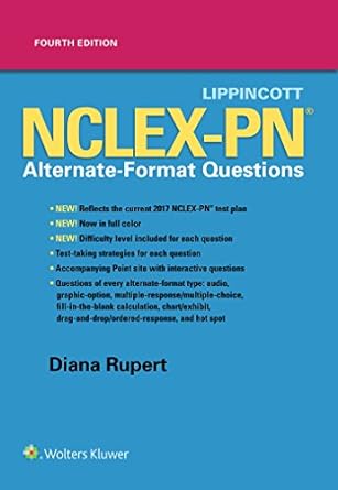lippincott nclex pn alternate format questions 4th edition diana rupert bsn msn 1496370031, 978-1496370037