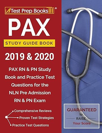 pax study guide book 2019 and 2020 pax rn and pn study book and practice test questions for the nln pre