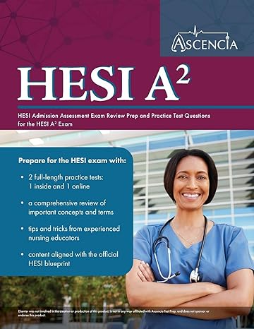hesi a2 study guide 2020 2021 hesi admission assessment exam review prep and practice test questions for the