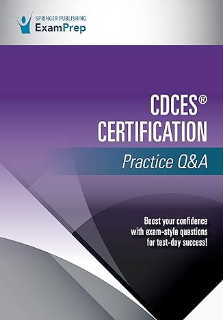 cdces certification practice qanda 1st edition springer publishing company 0826145817, 978-0826145819