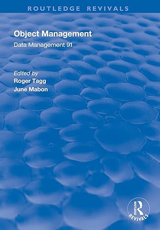 object management data management 91 1st edition roger tagg ,june mabon 1138339407