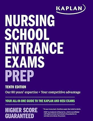nursing school entrance exams prep your all in one guide to the kaplan and hesi exams 10th edition kaplan