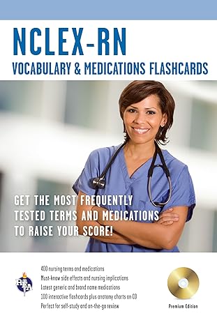 nclex rn vocabulary and medications flashcard book w/ cd pap/cdr edition j. brice ,michael adams phd
