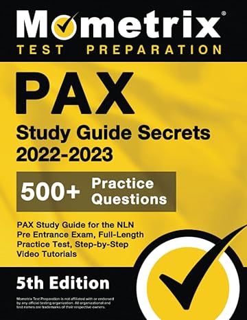 pax study guide secrets 2022 2023 for the nln pre entrance exam full length practice test step by step video