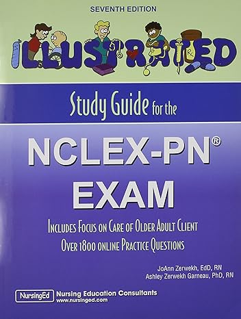 study guide for the nclex pn exam 7th edition joann zerwekh 1892155214, 978-1892155214