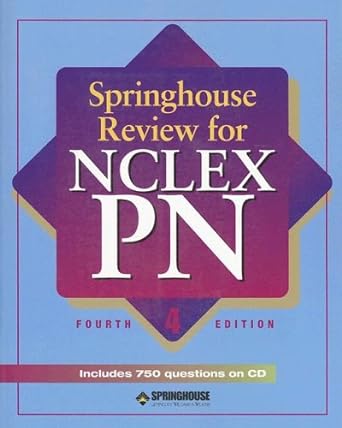 springhouse review for nclex pn 4th edition springhouse, leona a. mourad 1582551324, 978-1582551326