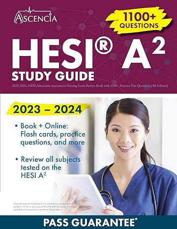 hesi a2 study guide 2023 2024 hesi admission assessment nursing exam review book with 1100+ practice test