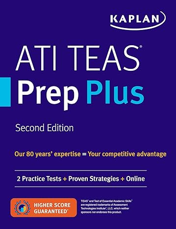 ati teas prep plus 2 practice tests + proven strategies + online 2nd edition kaplan nursing 1506234569,