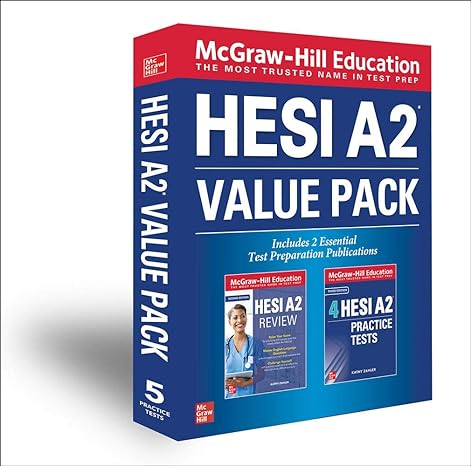 mcgraw hill education hesi a2 value pack 2nd edition kathy zahler 1260463389, 978-1260463385