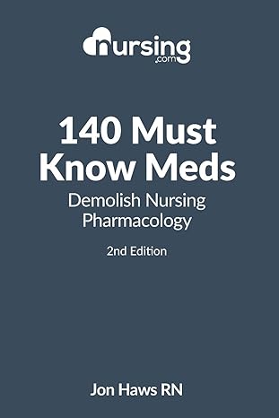 140 must know meds demolish nursing pharmacology 1st edition jon haws 1508528160, 978-1508528166