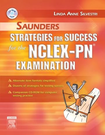 saunders strategies for success for the nclex pn examination 1st edition linda anne silvestri phd rn faan