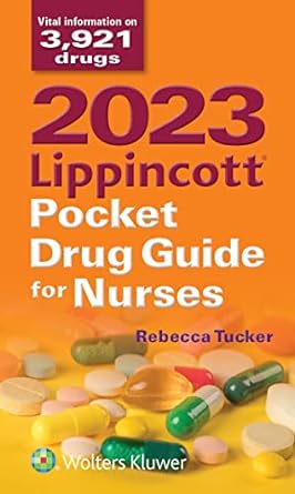 2023 lippincott pocket drug guide for nurses 11th, north american edition lippincott williams & wilkins