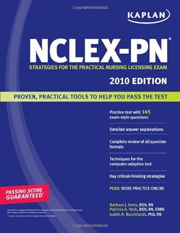 kaplan nclex pn 2010 edition strategies for the practical nursing licensing exam 1st edition barbara j.