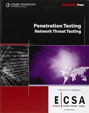 penetration testing network threat testing 1st edition ec council 1435483707, 978-1435483705