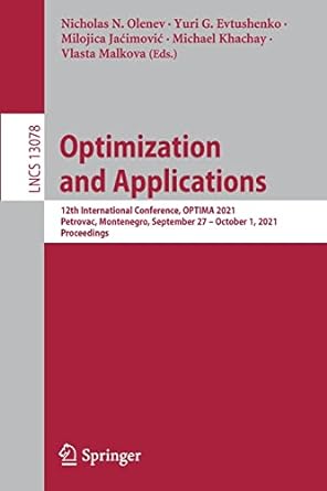 optimization and applications 12th international conference optima 2021 petrovac montenegro september 27