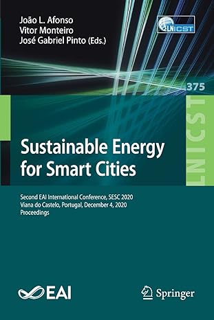 sustainable energy for smart cities second eai international conference sesc 2020 viana do castelo portugal