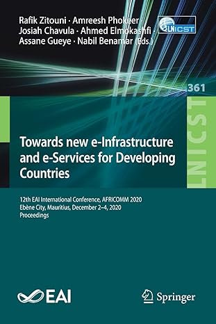 towards new e infrastructure and e services for developing countries 12th eai international conference