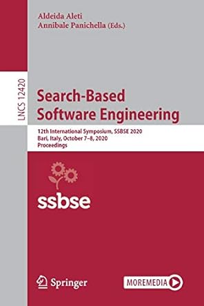 search based software engineering 12th international symposium ssbse 2020 bari italy october 7 8 2020