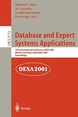 database and expert systems applications 12th international conference dexa 2001 munich germany september 3 5