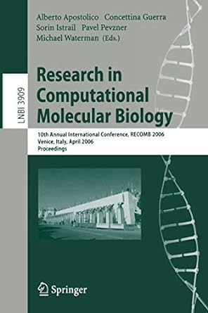 research in computational molecular biology 10th annual international conference recomb 2006 venice italy