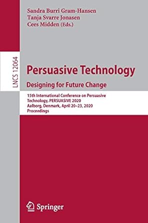 persuasive technology designing for future change 15th international conference on persuasive technology